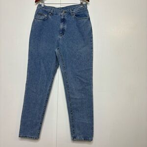 Vintage Lee High Waist Tapered Leg Mom Jeans - Medium Wash 16